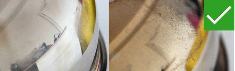 Tinted stainless steel surfaces