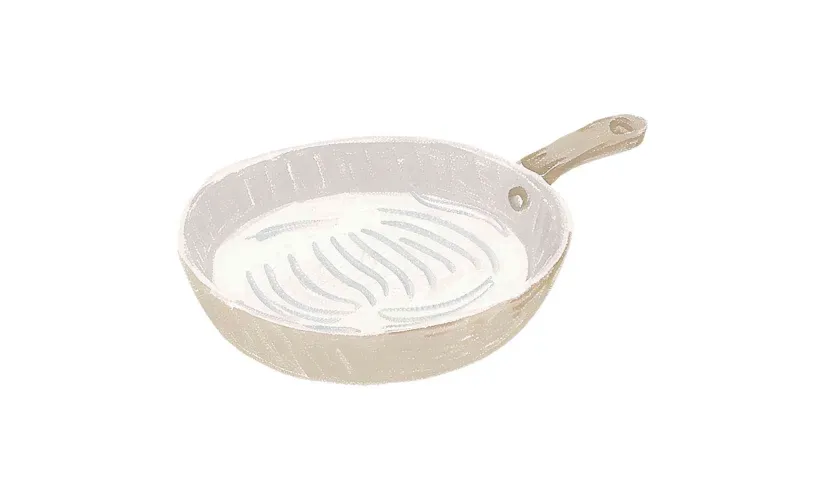 Edelstahl Pfanne - Grill, 28 cm, Induktiv