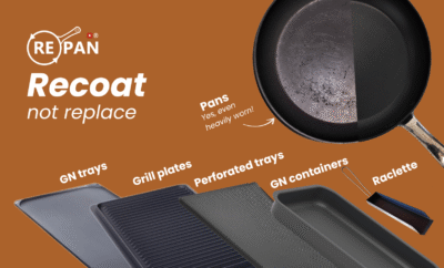 Re-coating pans & gastro trays