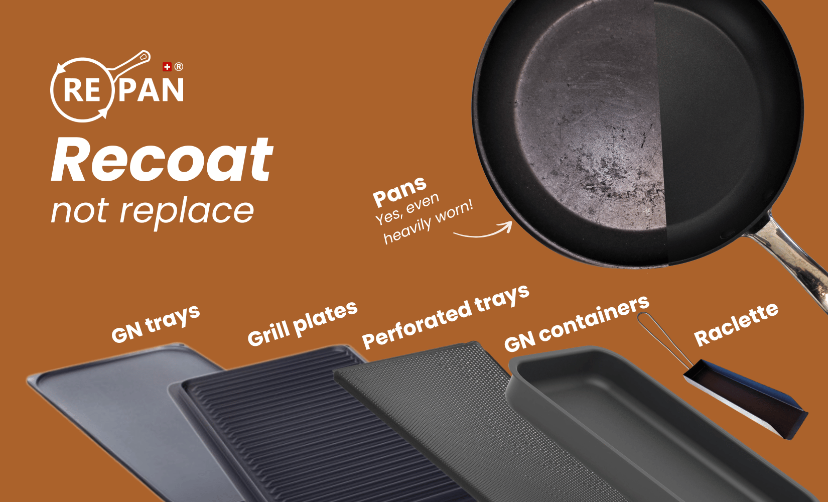 RePan Gastro - Re-coating pans & trays Re-coating pans & gastro trays - Image 1